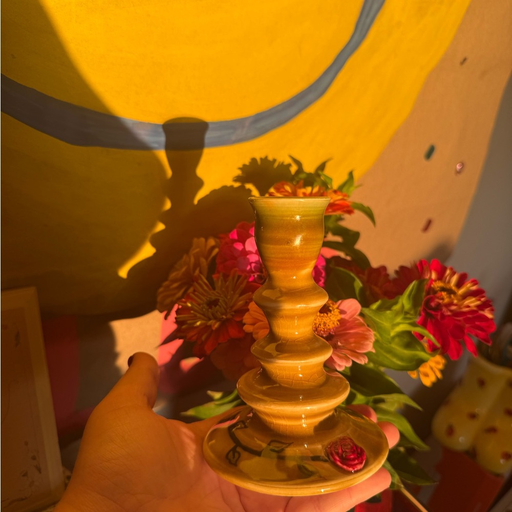 Handcrafted Ceramic Candle Holder